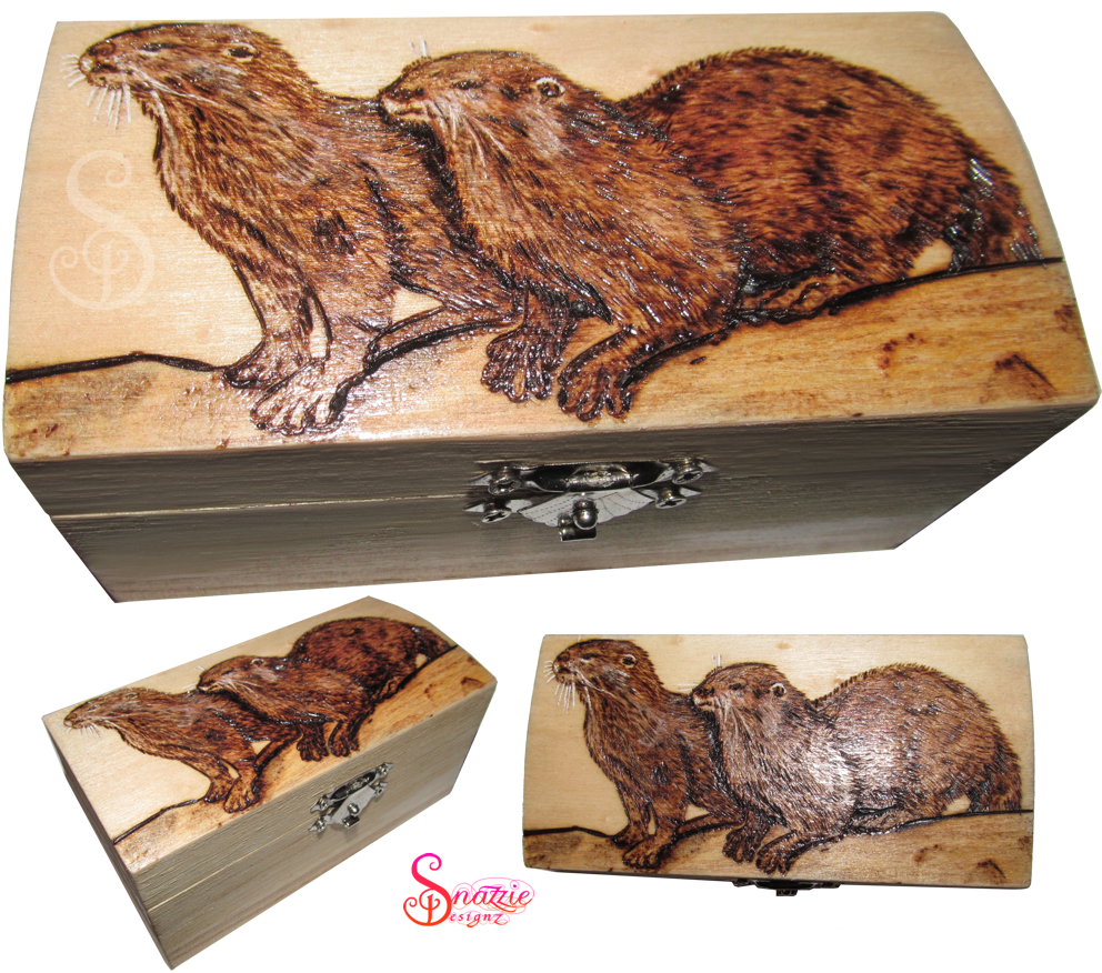 Pyrographed Otter Box by Snazzie Designz