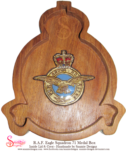 Handmade RAF Medal Box by snazzie designz
