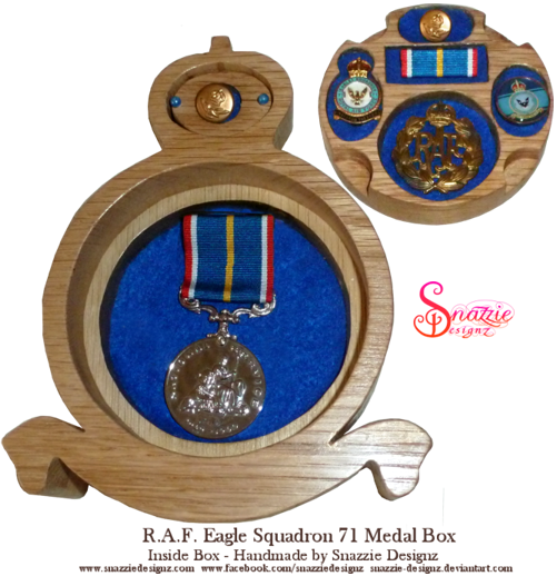 Handmade RAF Medal Box by snazzie designz