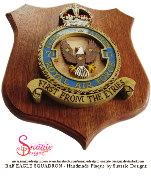 Handmade RAF Plaque by snazzie designz