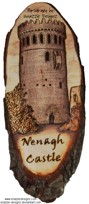 Nenagh Castle pyrography